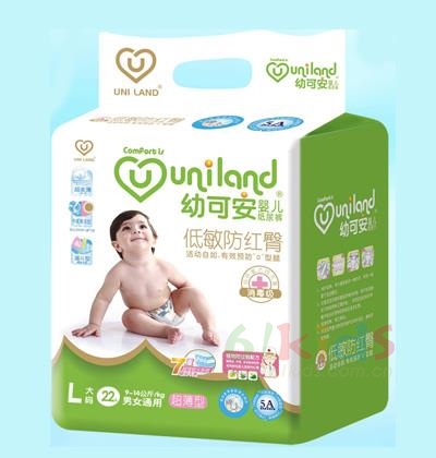 幼可安 超薄婴儿纸尿裤 中包