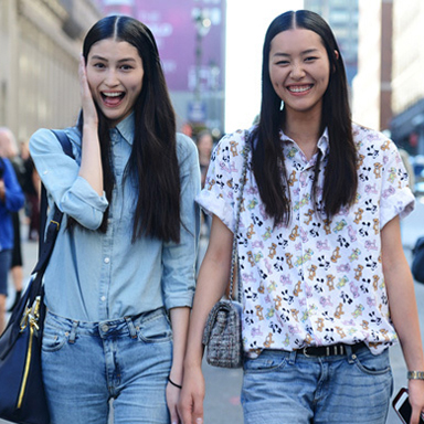 盘点时装周秀场外超模们的时尚街拍造型