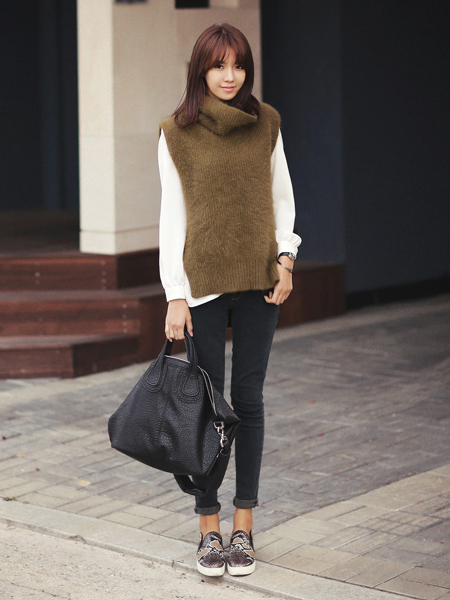 短衫套长衫 冬季穿衣搭配的新模式