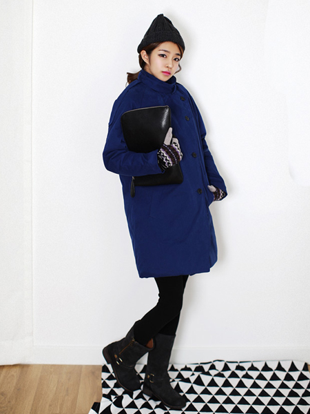 冷艳蓝色单品搭配 演绎着优雅格调