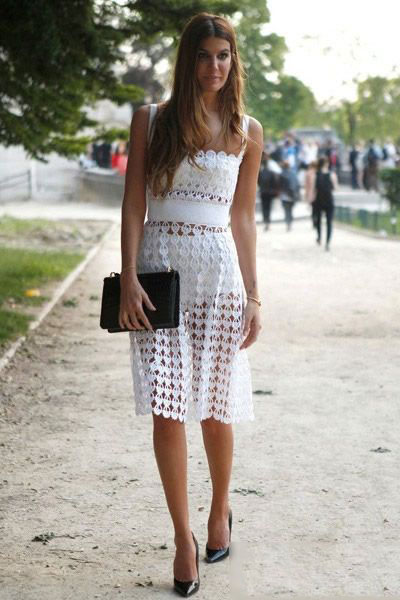 尖头高跟鞋搭配 提升气质成女神