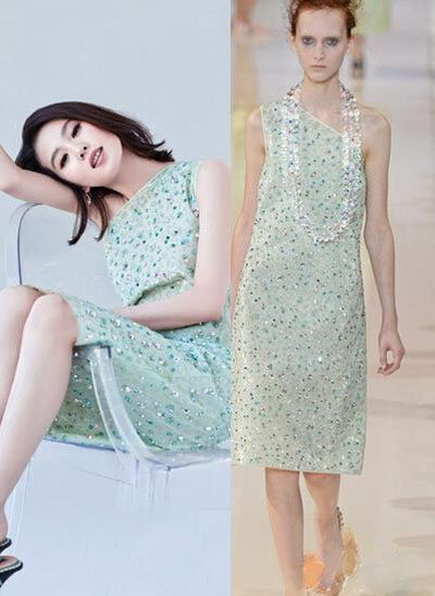 万年不变小清新 大牌上身宛如出水芙蓉