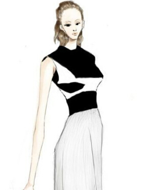 时尚服饰手绘图 瞬间让你体会美到纯粹