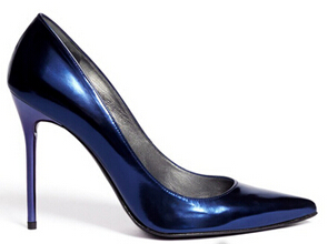 百搭款宝蓝色高跟鞋 尽显高贵迷人气质