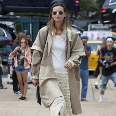 2015春夏纽约时装周街拍 运动鞋炙手可热