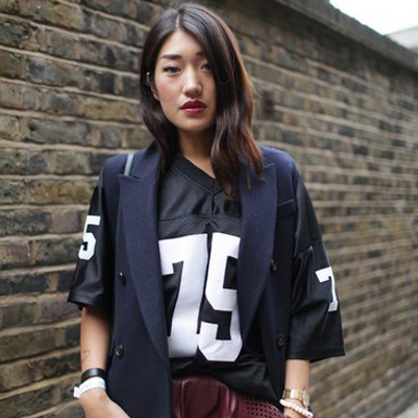 2014春夏伦敦时装周场外街拍 细数难以hold住的着装