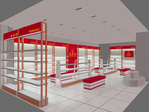 英吉丽女鞋店面形象效果图展示