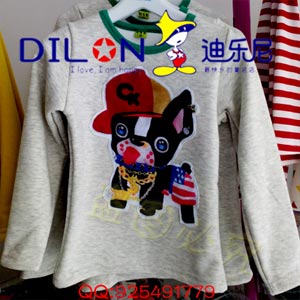 迪乐尼纯棉潮2014春秋新款男童长袖