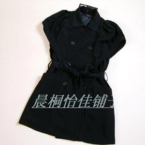 雅芙休闲百搭外套显气质半袖风衣