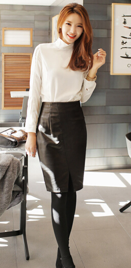时髦铅笔裙搭配 让你的办公室造型不落俗套