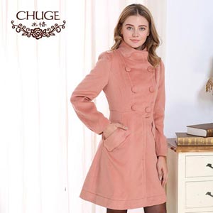 出格2014初冬外套优雅气质女式风衣