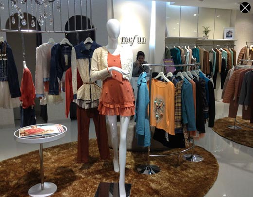 米梵店面形象展示