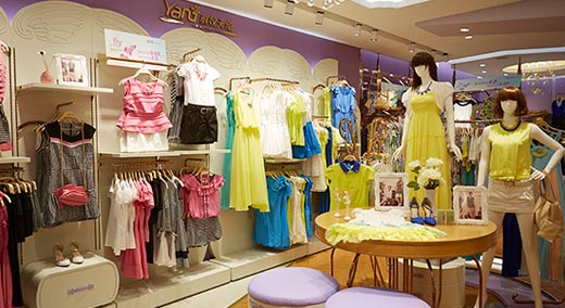 雅奴天使实体店面形象展示