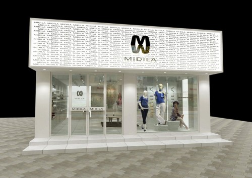 弥缔拉女装店店面形象效果图