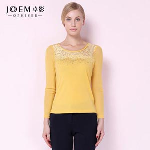 卓影2014秋装新款女式长袖T恤