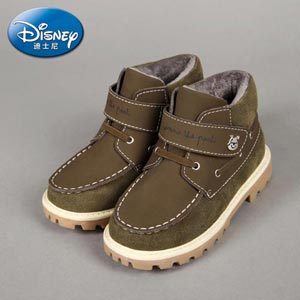 迪士尼维尼男童活力齿轮百搭马丁靴
