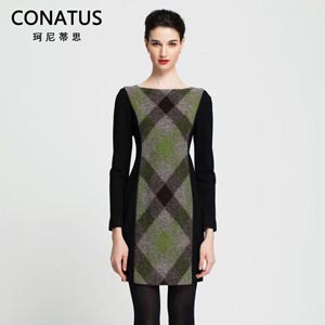 CONATUS/珂尼蒂思意大利成熟女装羊毛连衣裙