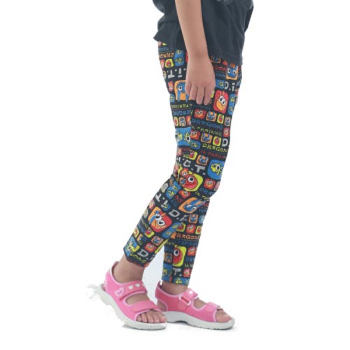 帕菲帕贝PUFFYPUPPY童装女童驯龙款针织打底裤