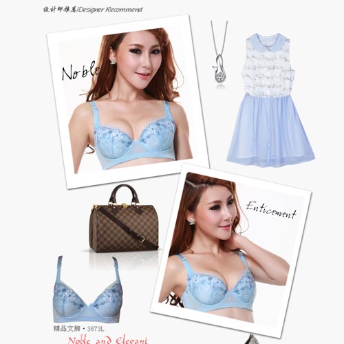 嘉莉诗jealousy 大罩杯网纱薄款集中上托聚拢刺绣文胸