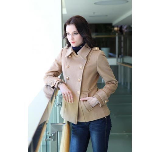 零典2013秋冬装呢子短款立领外套