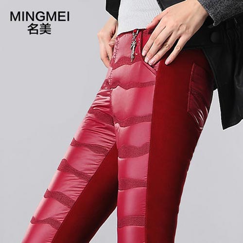 名美2014新款棉裤羽绒裤外穿打底裤