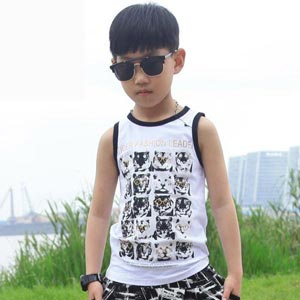 中阁娃娃 2014新潮 韩版休闲男童夏装背心马甲