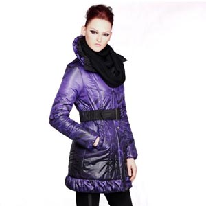 奥扉AOF2014女冬装新款加厚加大棉衣棉服棉袄中长款