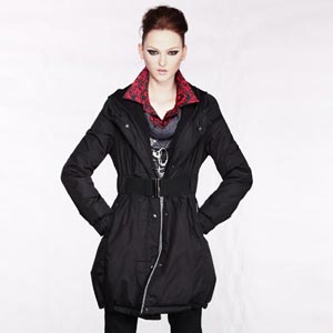 奥扉AOF2014秋冬新款女中长款加厚加大棉衣棉服棉袄外套