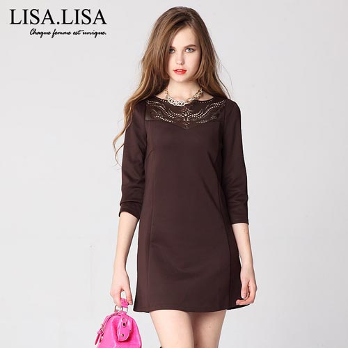LISA.LISA2014LISA.LISA2014专柜同款 秋装女连衣裙秋装女连衣裙