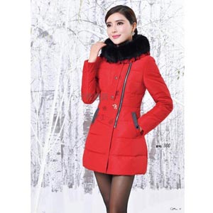 秋菀 女式正品中长款女装羽绒服