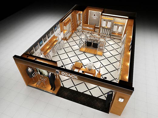 欧尼杰店面形象效果图展示