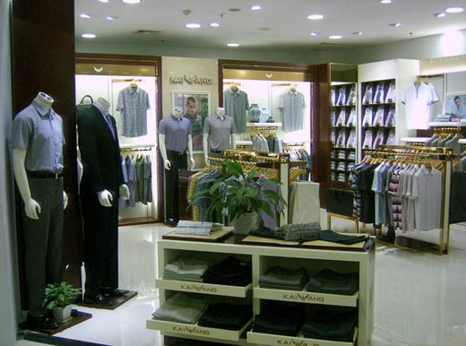 恺王男装店铺形象