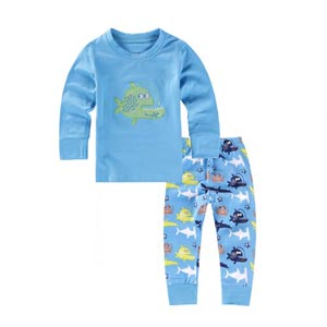 益生贝美儿童内衣套装纯棉 男童秋衣秋裤套装秋冬宝宝家居服