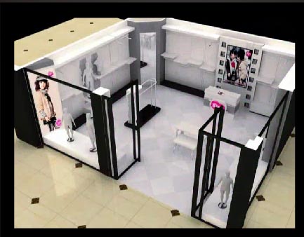 卡姿果果店面形象效果图