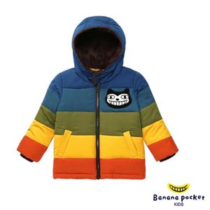 Banana pocket2014韩国品牌新品童装男女童通用彩色个性棉服