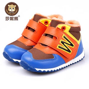 莎妮熊秋冬宝宝机能鞋 1-3岁冬男女童学步鞋婴儿鞋子宝宝鞋棉鞋