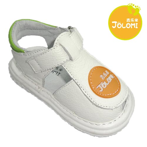 吉乐米2014夏款男宝真皮透气凉鞋软底时尚 学步鞋