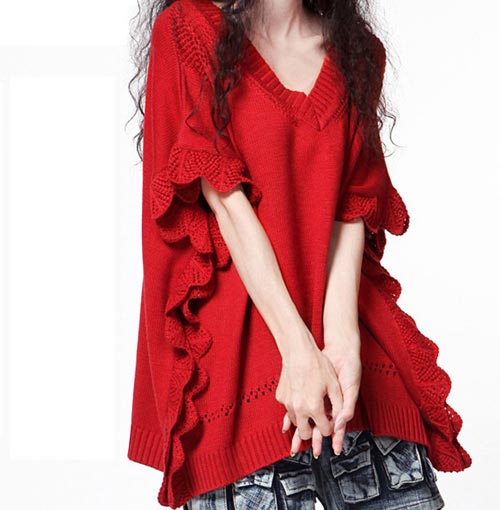 artka阿卡女装2015春秋冬新款羊绒蝙蝠袖毛衣韩版宽松大码针织衫