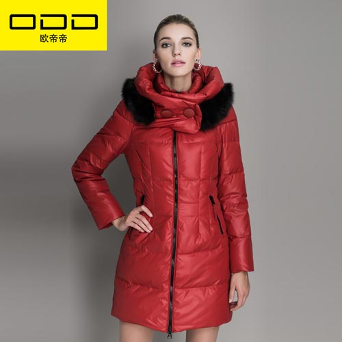ODD欧帝帝2013冬装新款时尚大气长款羽绒服