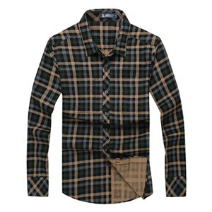 SEASUNLAND/瑞仕莱茵男装秋冬装男士衬衫 韩版长袖 衬衫格子衬衫