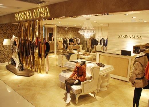 sakinamsa萨琦娜巴黎春天购物中心店面