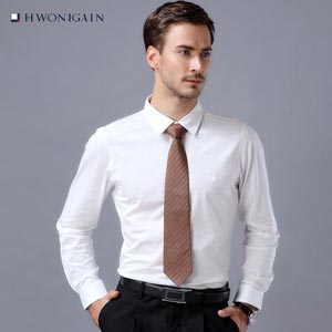 活力佳2015春季新款男士商务正装天丝棉T恤休闲长袖爸爸装POLO衫