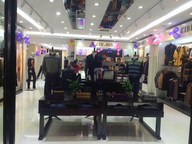 CIBIBOS男装云南曲靖店面形象