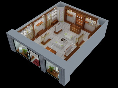 宝路联合男装形象店展示