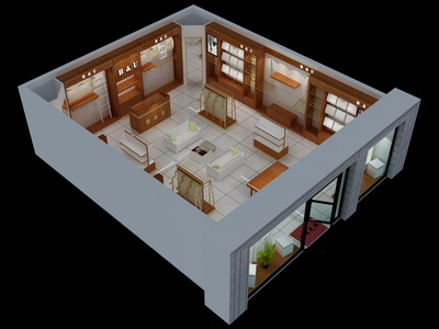 宝路联合男装形象店展示