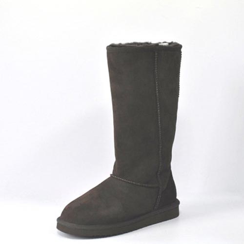 丹仕雪地靴羊皮毛一体经典女高靴