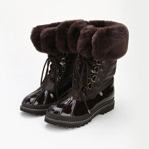 AMIAMO 咖啡色时尚个性长靴