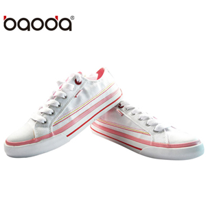 宝达帆布鞋经典少女韩版潮经典时尚休闲硫化鞋低帮帆布鞋