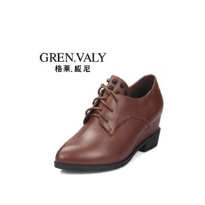 GRENVALY格莱威尼2014冬季新款牛皮舒适单鞋女鞋