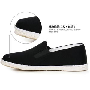 内联升布鞋男鞋纯 手工千层底加密礼巾舌边男鞋时尚休闲老北京布鞋